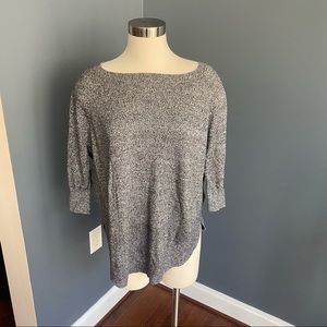 Express Marled Black & White Sweater